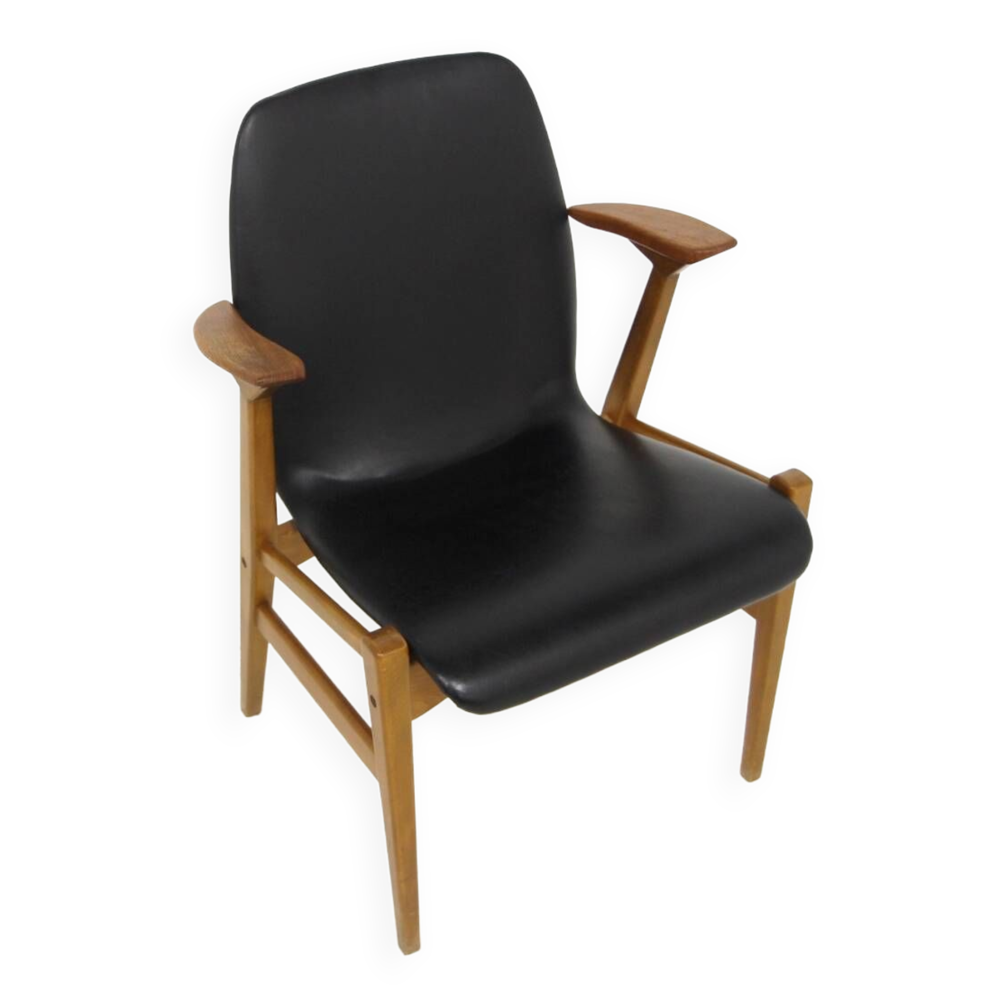 Leatherette office chair, Svegards, Markaryd, Sweden, 1950