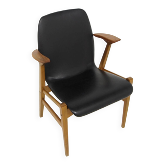 Leatherette office chair, Svegards, Markaryd, Sweden, 1950
