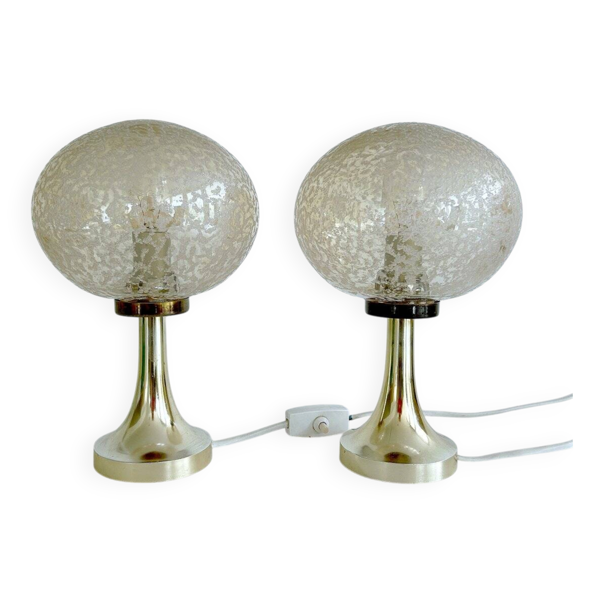 Pair Vintage Space Age table lamps, 1970s,