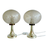 Pair Vintage Space Age table lamps, 1970s,