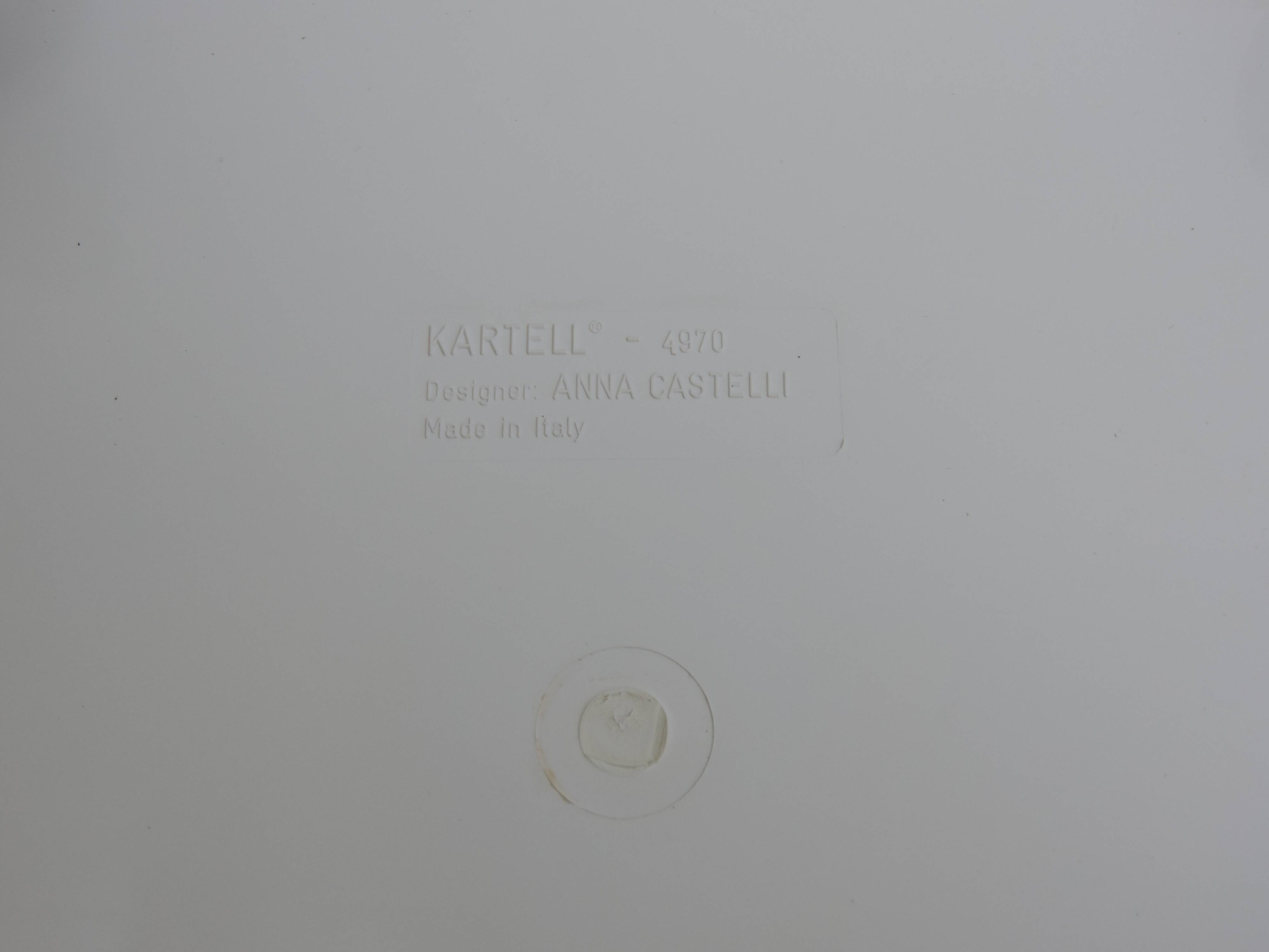 Desserte chevet sur roulettes componibili d'anna castelli pour kartell
