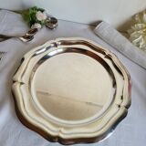 Plat de Service Rond en métal argenté Quist Alpacca