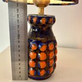 Upcycled table lamp from West Germany, Pop-Art vase by Bay Keramik