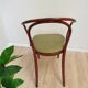 Vintage Bentwood Dining Chair: Red Thonet B9 Style, Leather Seat