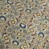 8x11 Vintage Large Blue & Cream Persian Rug, 240x351Cm