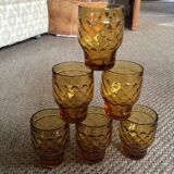 Series of 6 vintage glasses