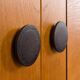 Scandinavian mid century oak wall unit with backlit, Denmark 1970s