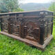 Large oak chest from the 18th century.
