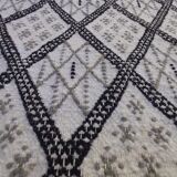 Handmade white carpet corridor 370x80cm