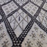 Handmade white carpet corridor 370x80cm