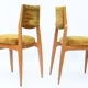 Suite de 6 chaises vintage des années 1960