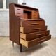 Vintage Scandinavian teak secretary, 60s