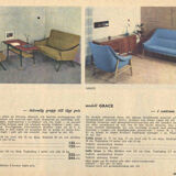 Vintage Mid-Century Scandinavian Modern 2-Seater Brown Fabric Sofa Grace by Ikea, 1961