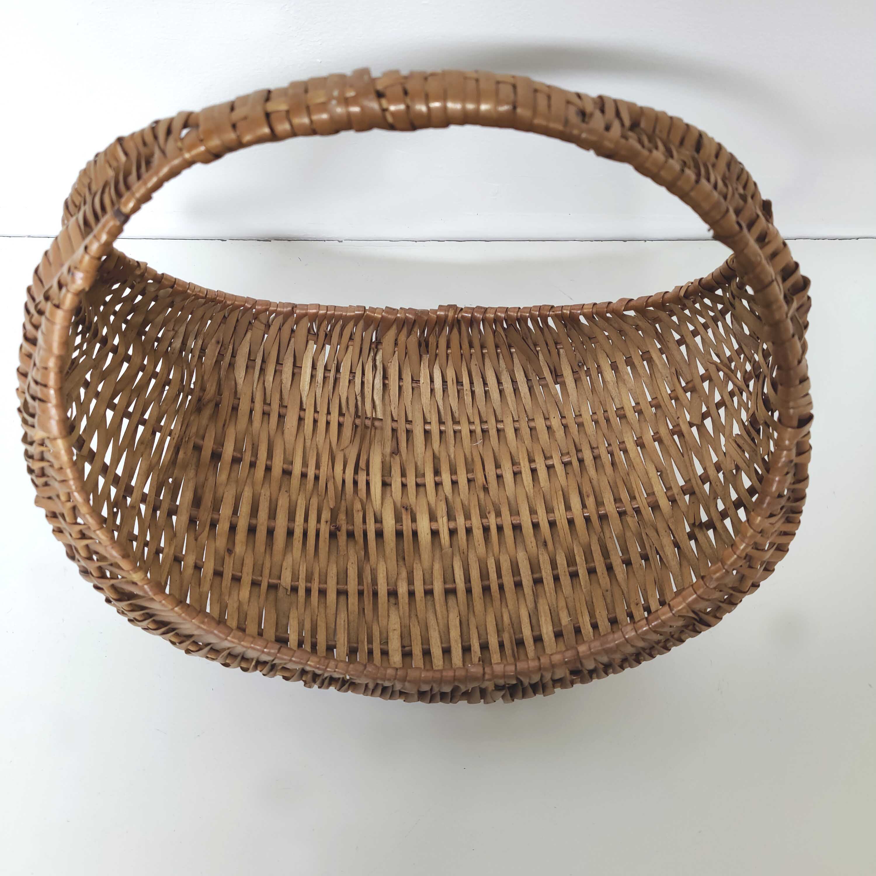 Panier gondole riviera osier 1960