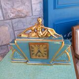 Elegant Art Deco clock and the pheasant