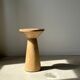 Side table, end of sofa in natural mango monoxyl conical tray H:50cm