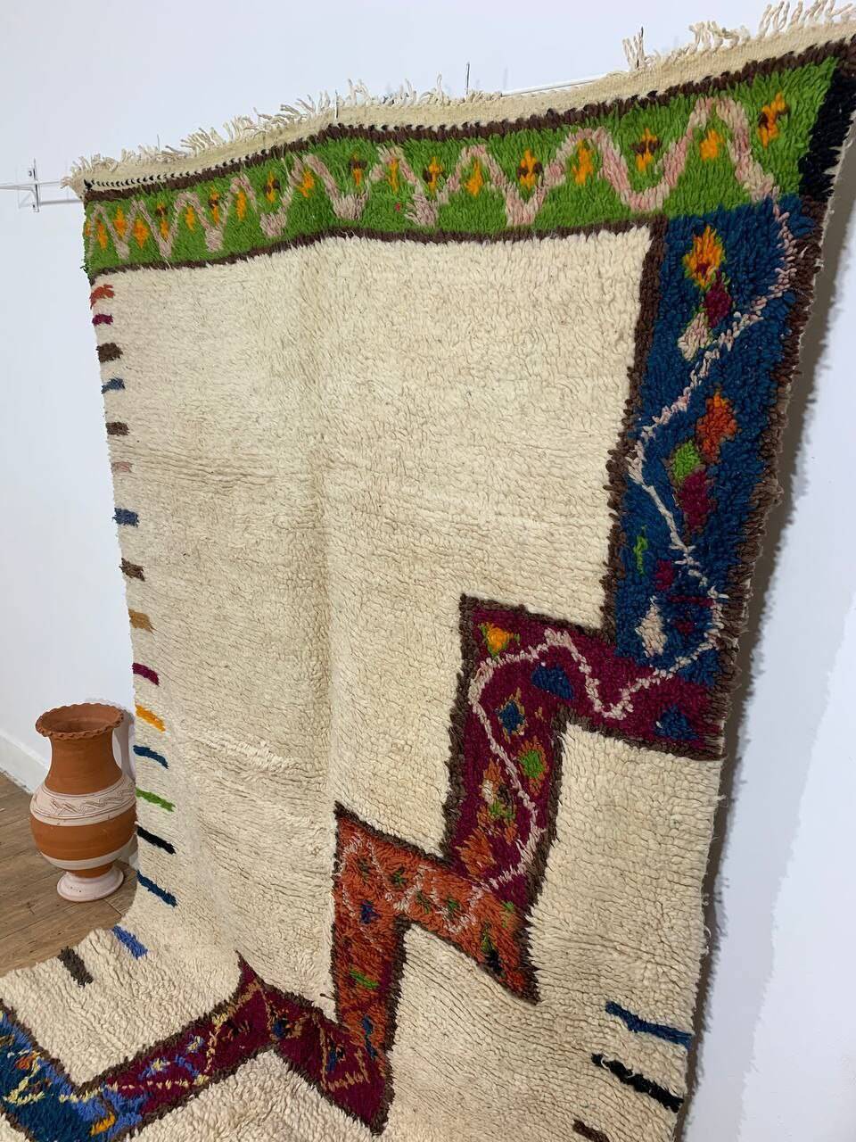 Handmade Moroccan Berber rug 258 X 150 CM