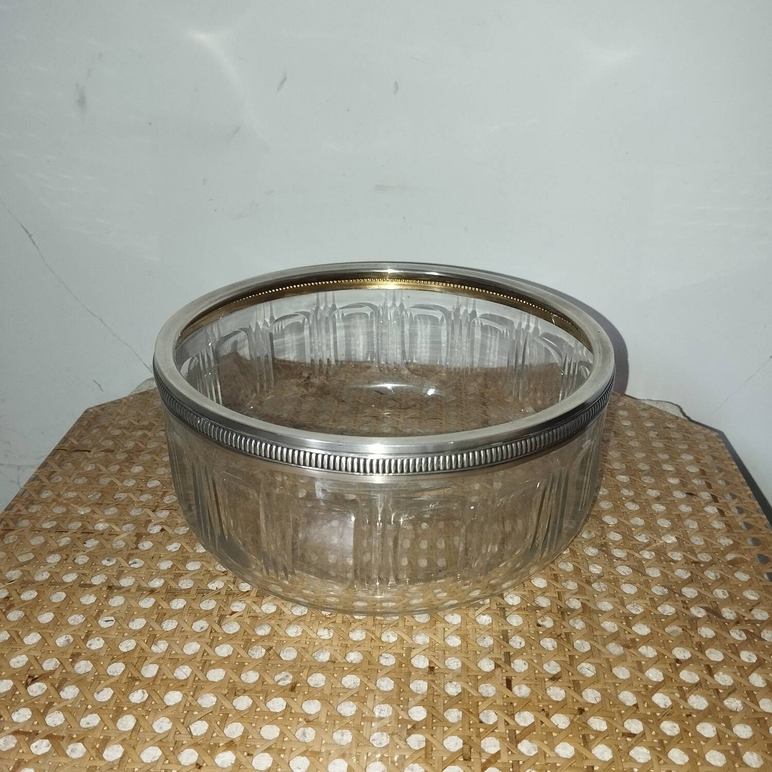 Solid silver crystal cup