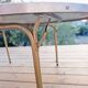 Vintage oval camping folding table