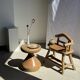 Pawn Natural - Stool, side table, end table in solid mango wood