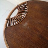 Rattan coffee table called lemon, vintage 1950