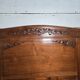 Art Deco walnut headboard