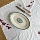 Oval serving dish, antique earthenware from Creil and Montereau.