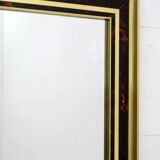 Sandro Petti Midcentury Italian Brass and Celluloid Mirror by "Metal Art",
