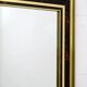 Miroir italien du milieu du siècle en laiton et celluloïd Sandro Petti par "Metal Art",