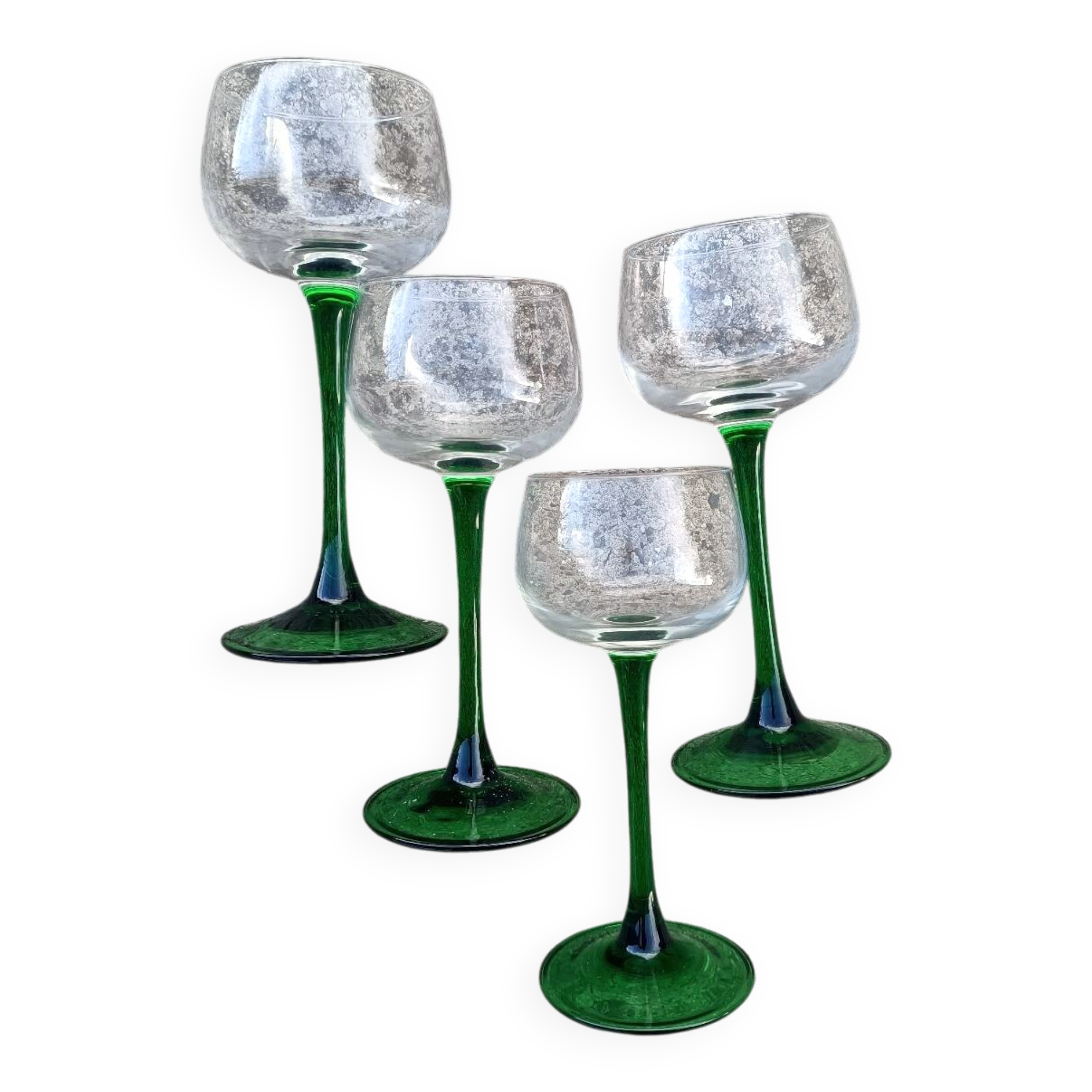 Retro Alsatian glasses x4