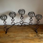 Wrought iron tealight holder