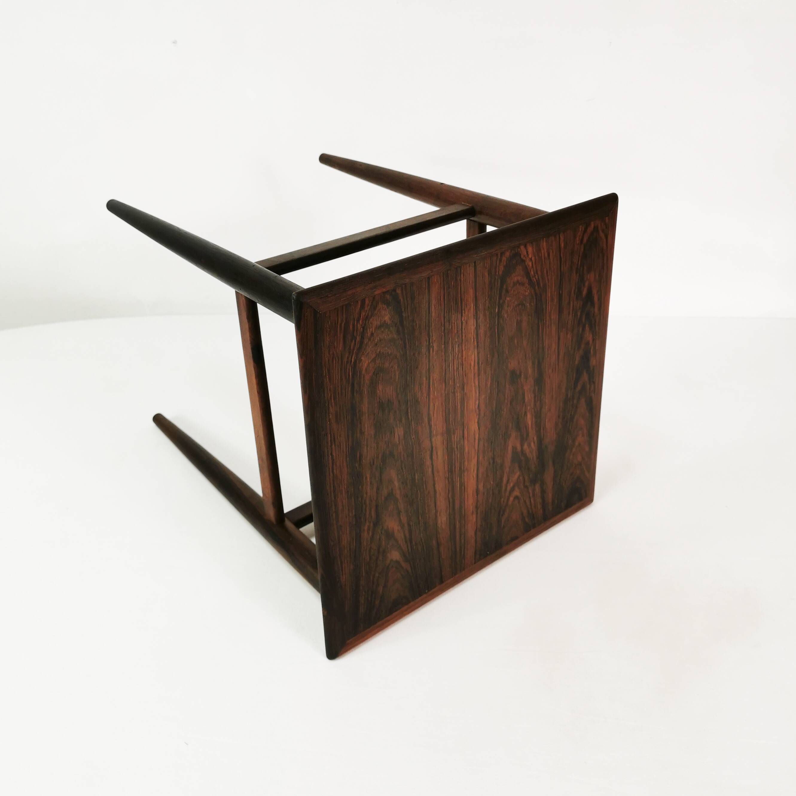 Mid Century Rosewood Side Table, Denmark, 1960s