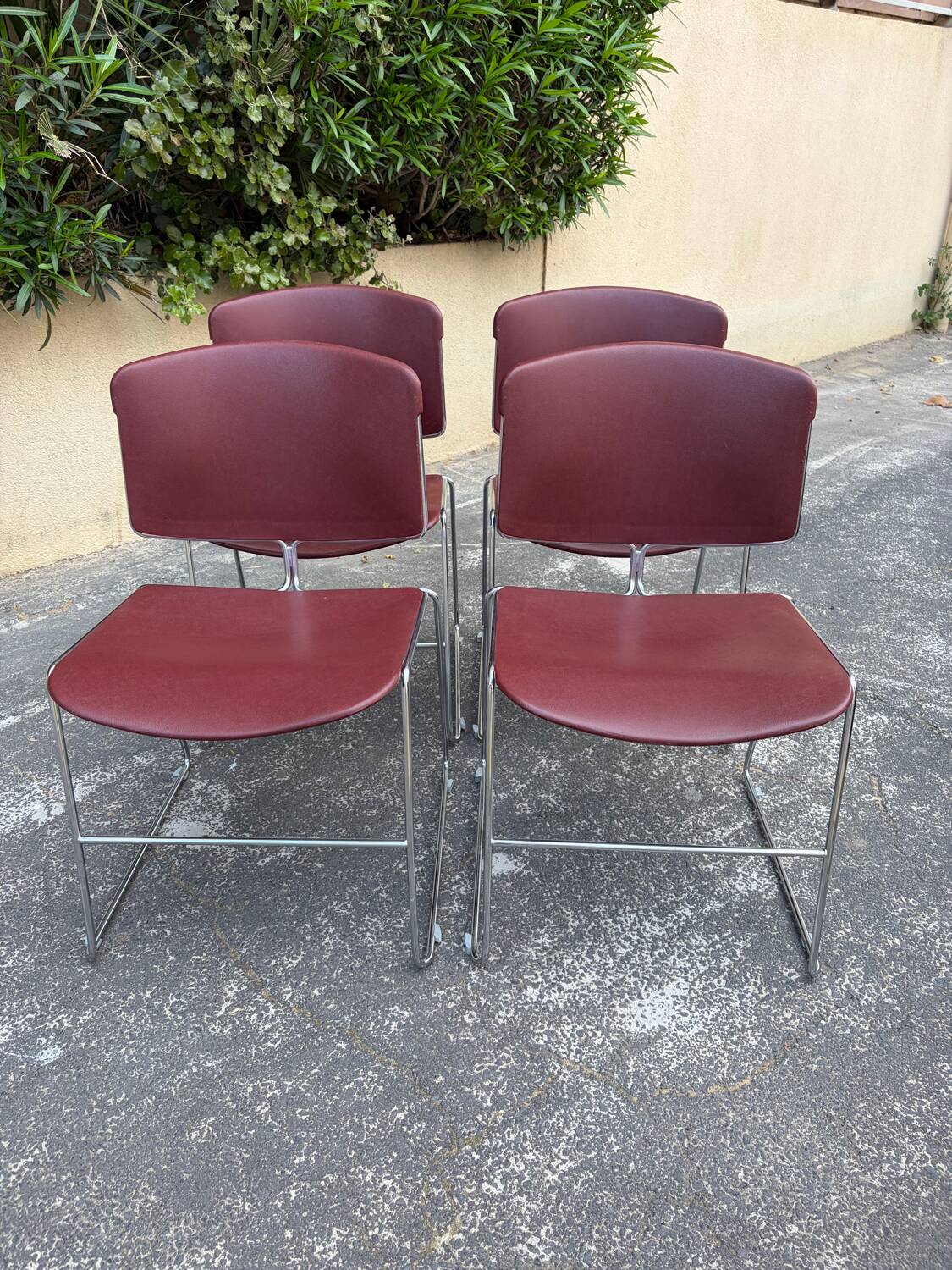 4 Max Stacker chairs by Steelcase, 1970s