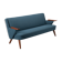 Danish reupholstered blue sofa by Johannes Andersen for CFC Silkeborg, 1960s
