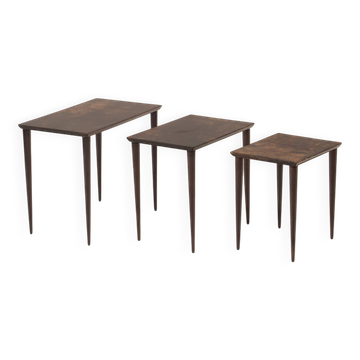Nesting Tables Model 764 by Aldo Tura for Tura Milano 1950
