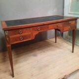 1900 Louis XVI style veneer flat desk