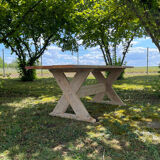 Table d’atelier en pin
