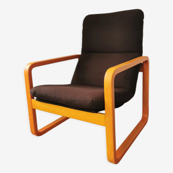 Fauteuil en bois courbé Wilkhahn 1980