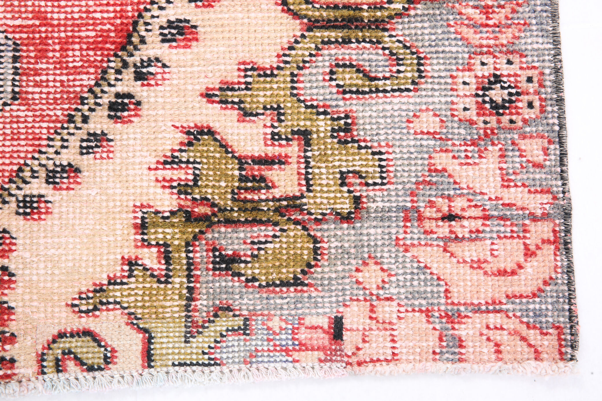 4x6 red turkish vintage rug, 4x6 handmade vintage rug