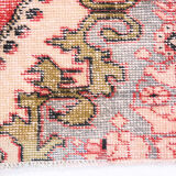 4x6 red turkish vintage rug, 4x6 handmade vintage rug