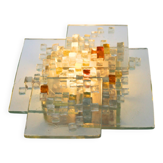 Albano Poli wall lamp for Poliarte in multicoloured Murano glass