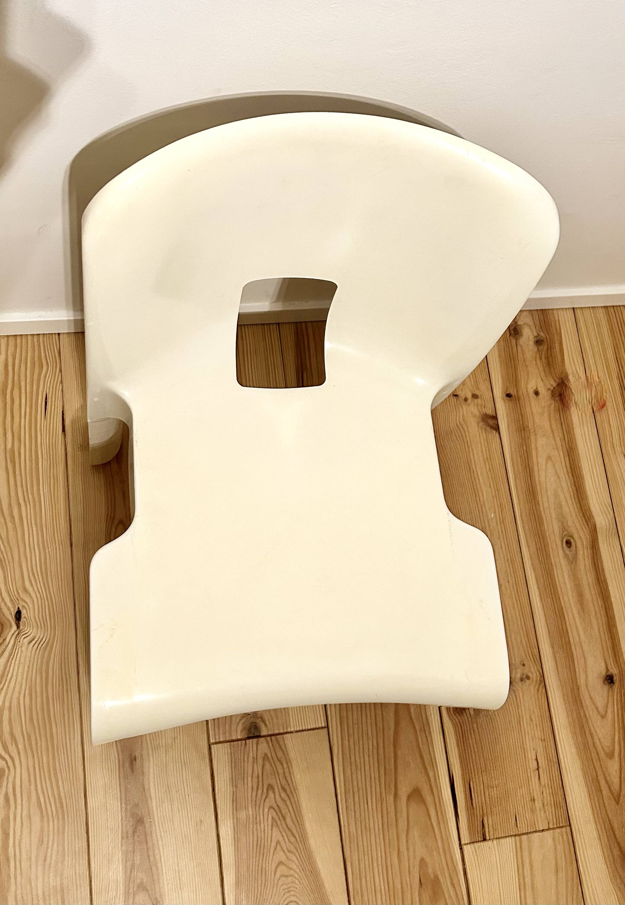 Set of 3 Chairs by Joe Colombo for Kartell, 1970