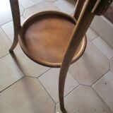 Table de toilette ancienne en bois tourne