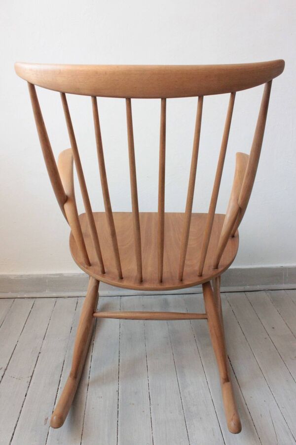 Rocking Chair Scandinave by Illum Wikkelsø for Niels Eilersen, 1958