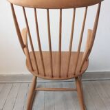 Scandinavian Rocking Chair by Illum Wikkelsø for Niels Eilersen, 1958