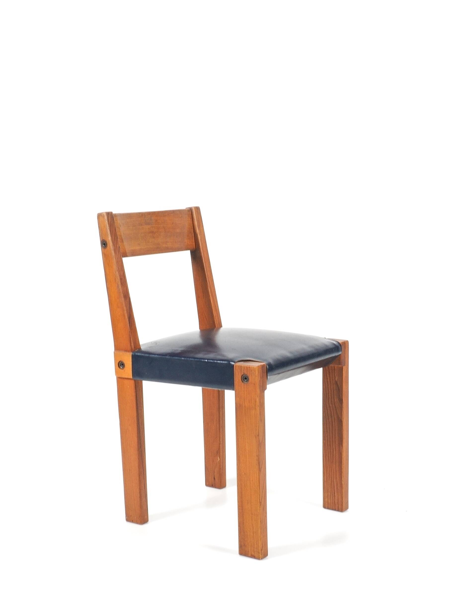 Pierre chapo - suite de 4 chaises mod. s24