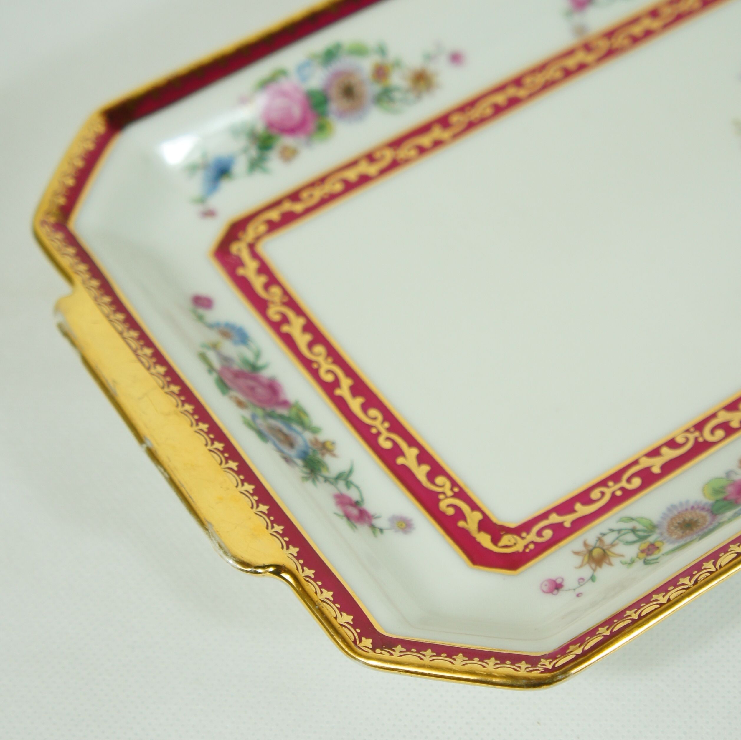 Limoges porcelain cake dish