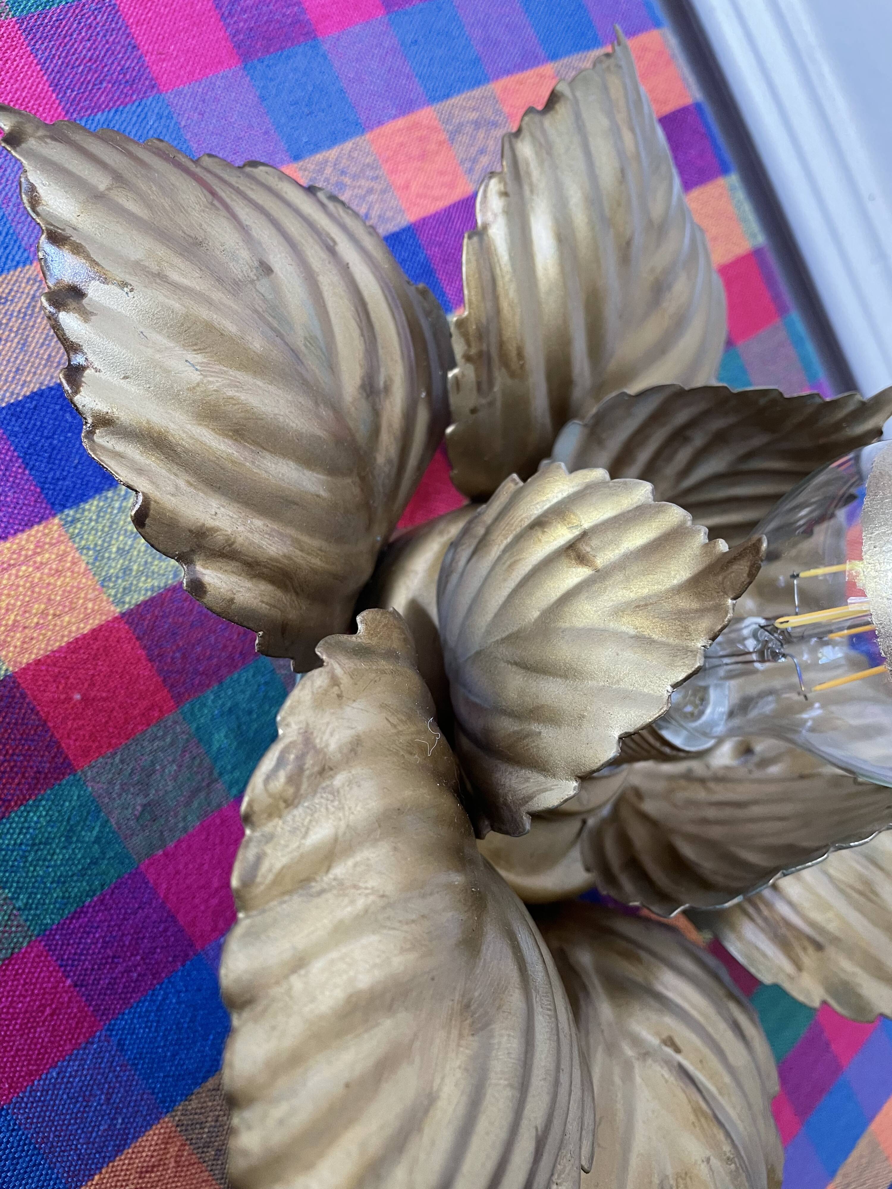 Masca golden flower wall light