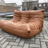 Ligne Roset Togo 2seater, Cognac Leather