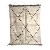 Moroccan Berber carpet Beni Ouarain with black diamonds 2,85x2.10m